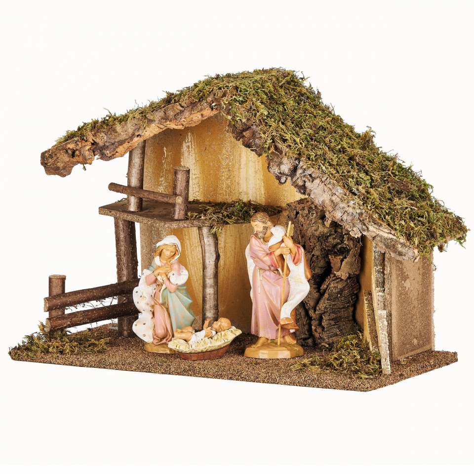 FontaniniStore.com: 7.5 Inch Scale 3 Piece Nativity Set with